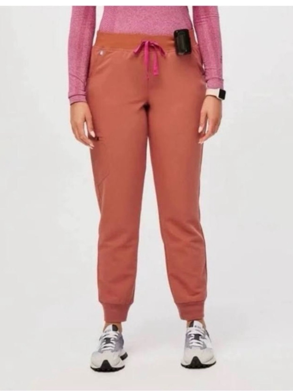 FIGS Women’s Zamora Jogger Pants in Terracotta S Tall